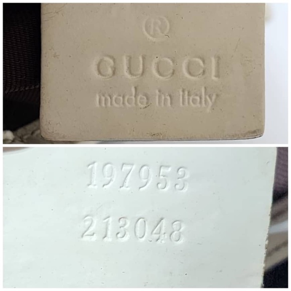 Authentic GUCCI GG Coated Canvas Joy Medium Tote Bag Beige/White - Picture 5 of 16